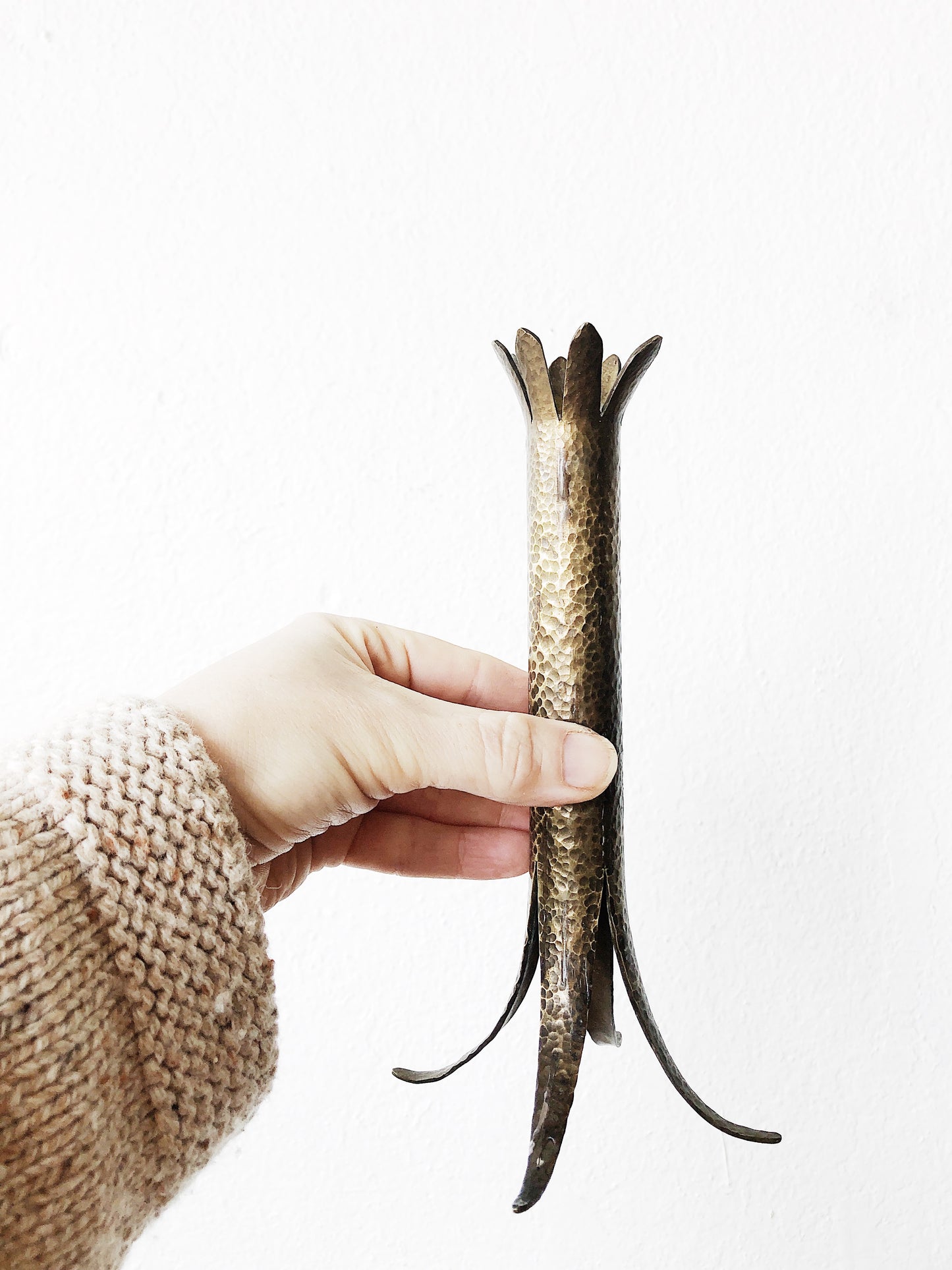 Vintage Brutalist Candle Holder