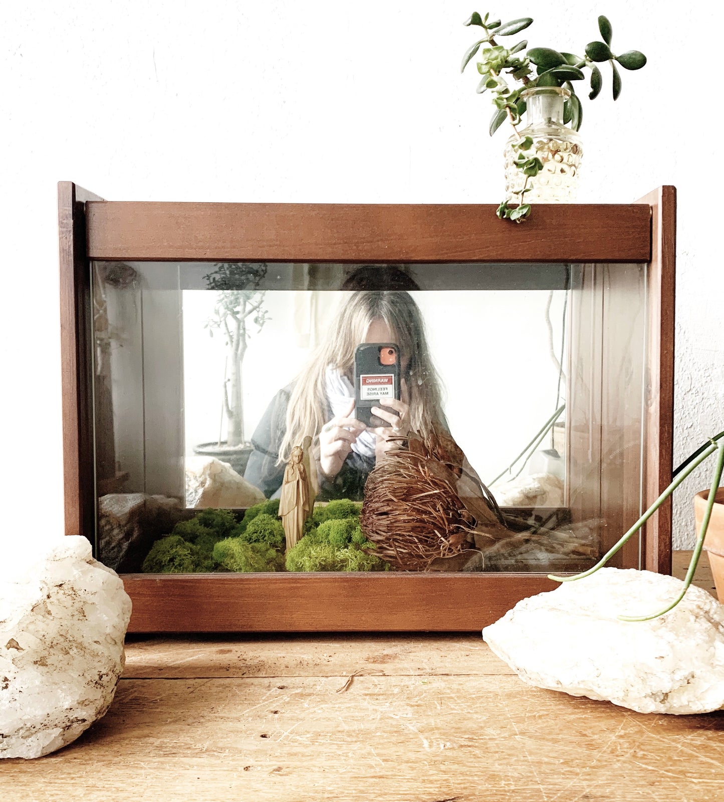 Vintage Mirrored Display Case