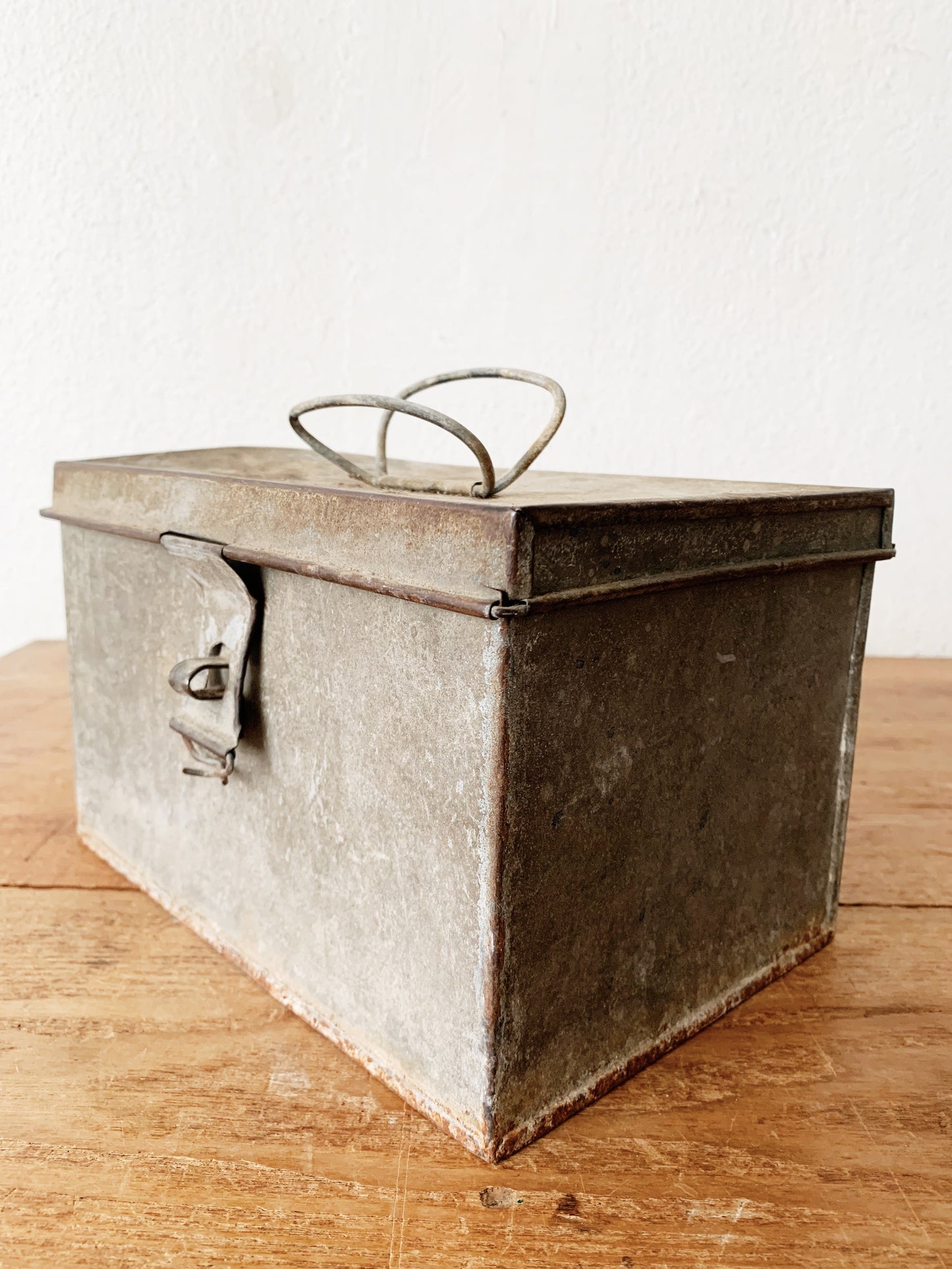 Antique Metal Tool Caddy