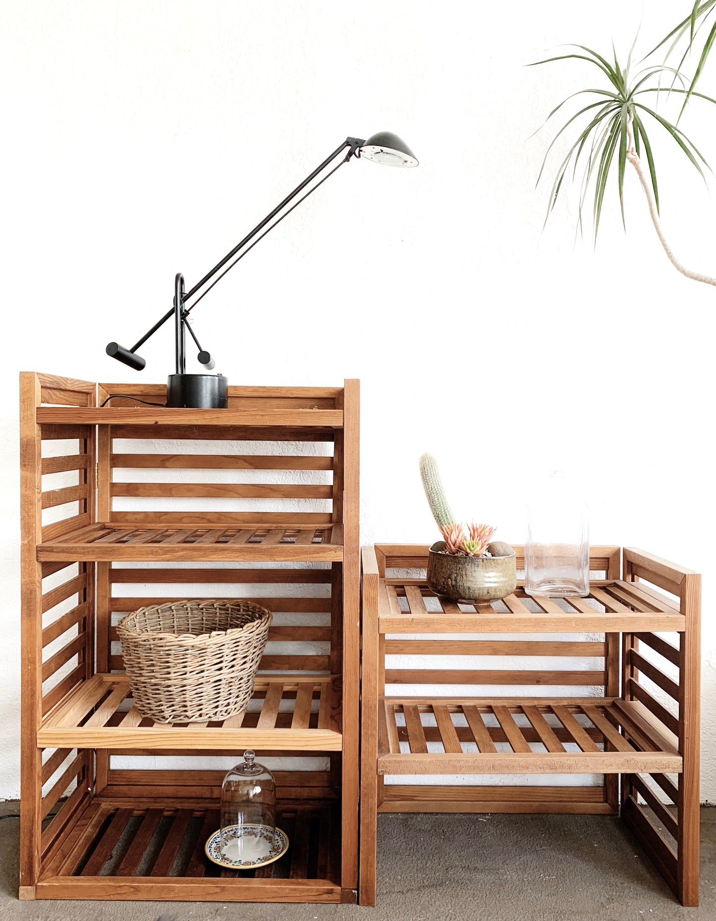 Slatted Wood Shelves
