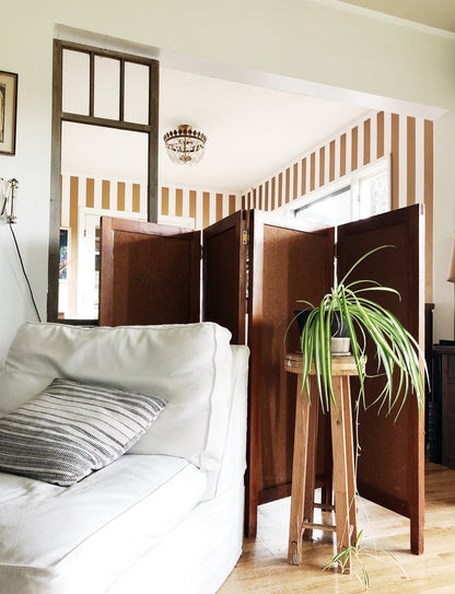 Vintage Half Height Room Divider Display