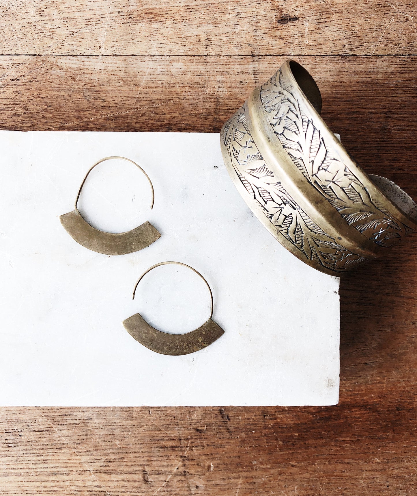 Handmade Brass Earrings