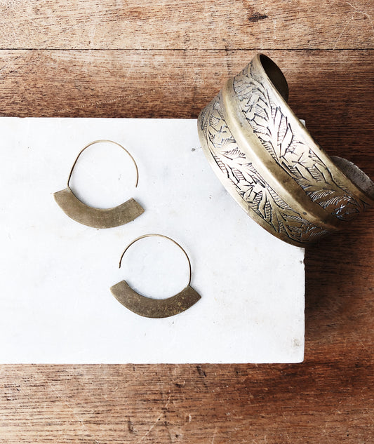 Handmade Brass Earrings