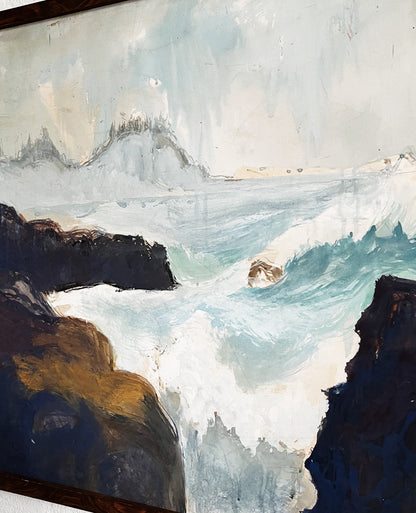 Large Scale Seascape Mixed Media Painting