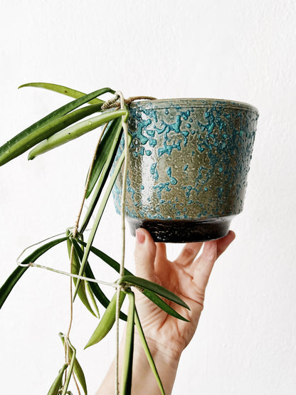 Vintage Lava Glazed Planter