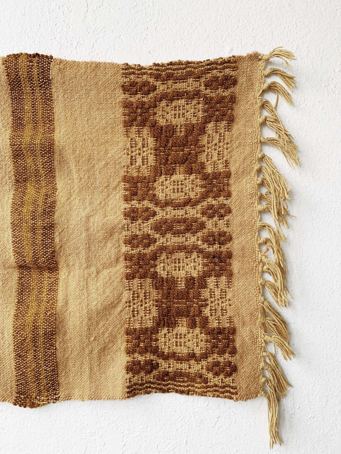 Vintage Woven Textile Fiber Art