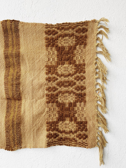 Vintage Woven Textile Fiber Art