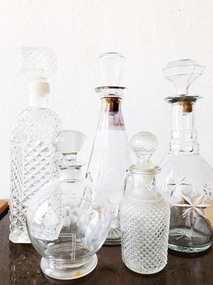 Vintage Decanter Collection and Tray