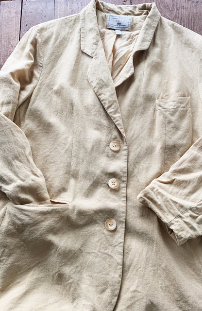 Vintage Linen Blazer