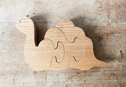 Handmade Wooden Snail Puzzle