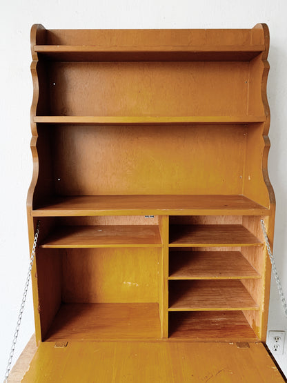 Vintage Wood Shelf/Desk Work Station