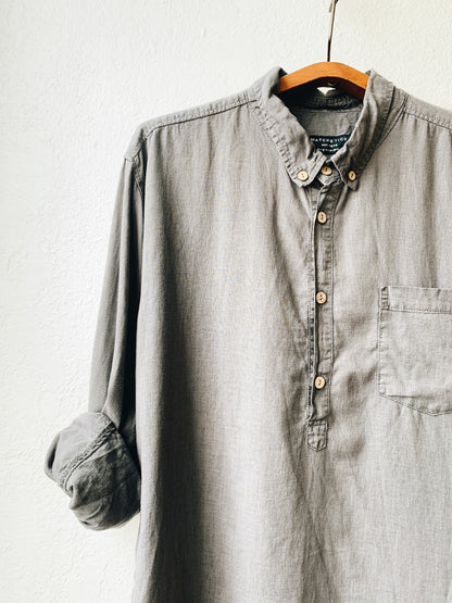 Matchstick Linen Button Up