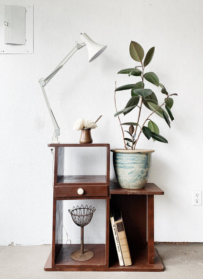 Vintage White Task Clamp Light