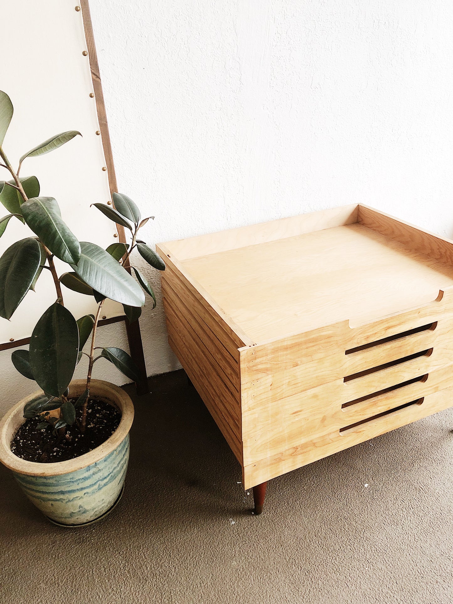Mid Century Stacking Flat File