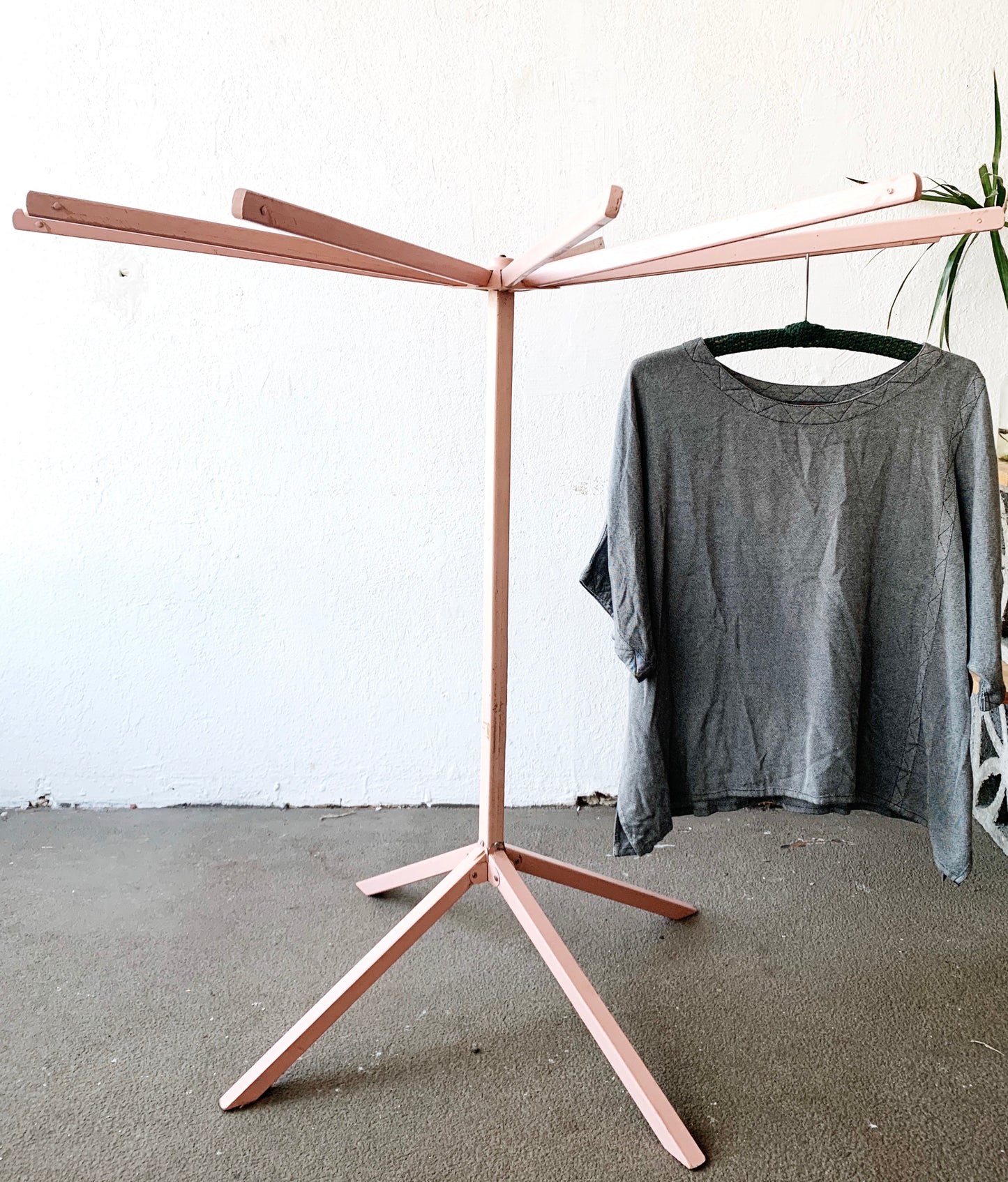 Vintage Collapsible Wood Drying Rack