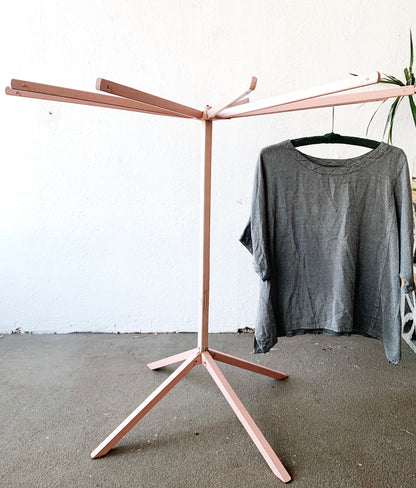 Vintage Collapsible Wood Drying Rack