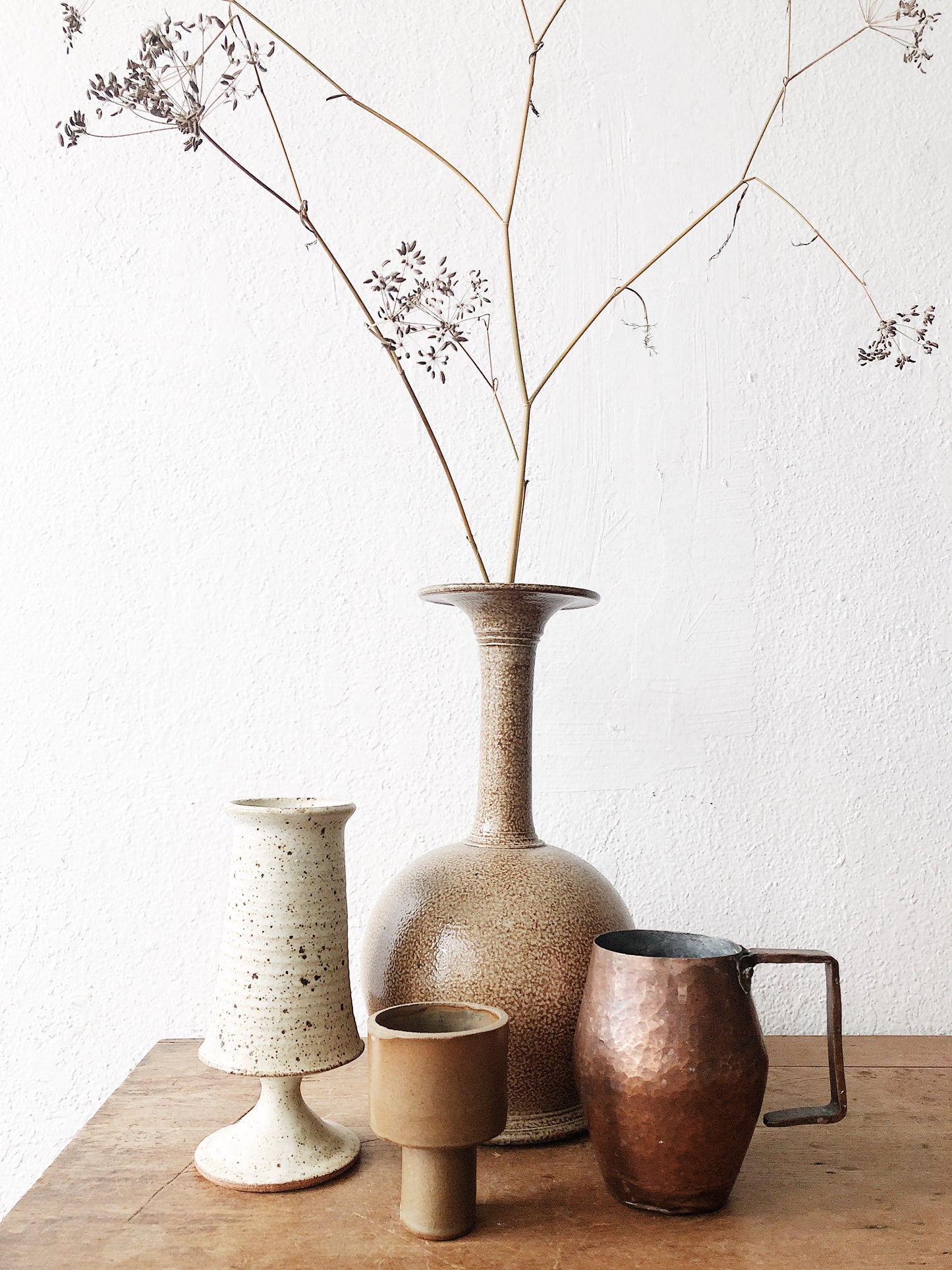 Vintage Hammered Copper Mug