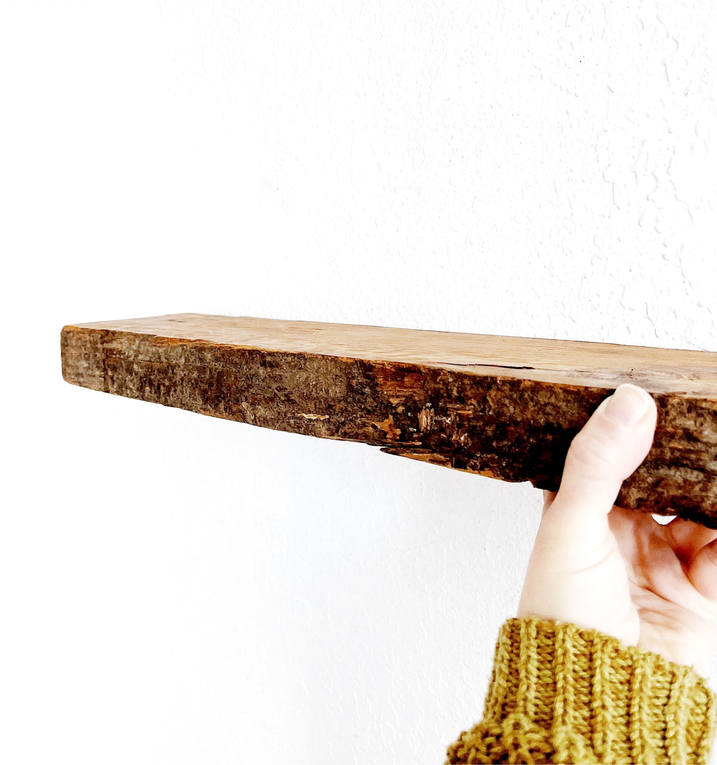 Long Handmade Live Edge Shelf - Thumbnail 3