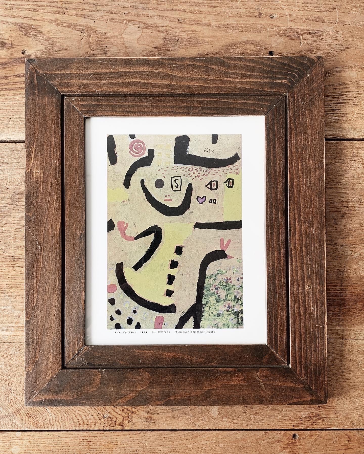 Vintage Framed Paul Klee Art Print