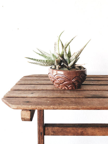 Vintage Slatted Side Table