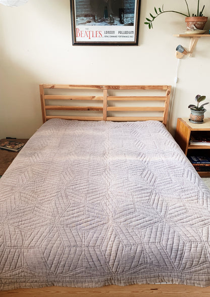 Antique Star Pattern Cotton Quilt