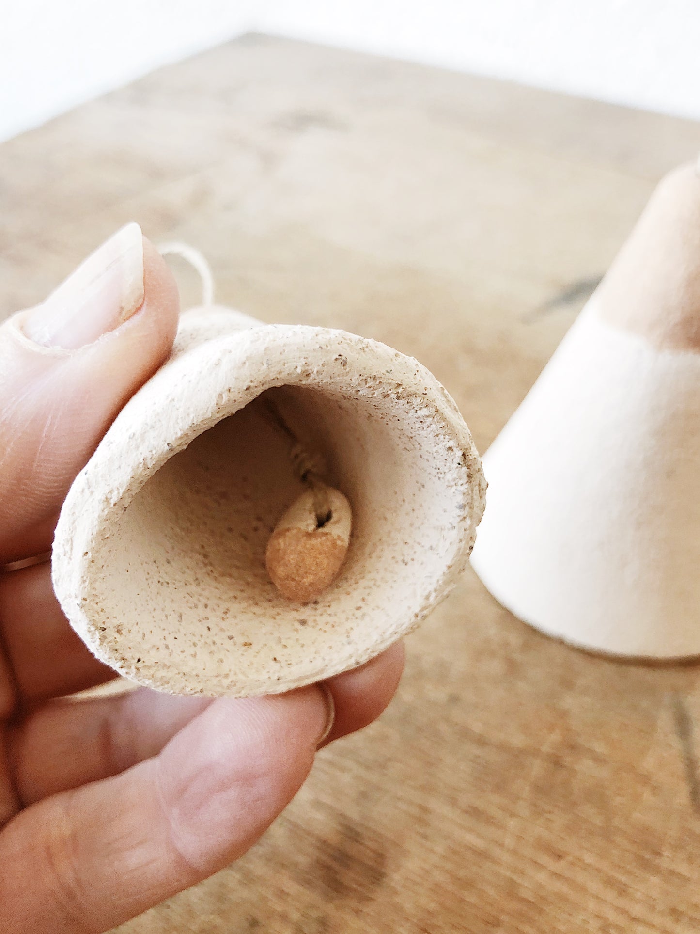 Pair Handmade Ceramic Bells