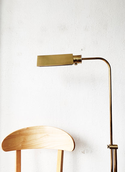 Vintage Brass Floor Lamp with Dimmer