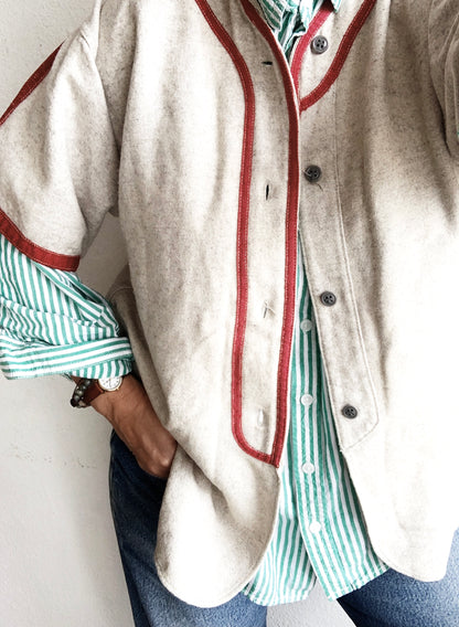 Vintage Wool Flannel Button Up