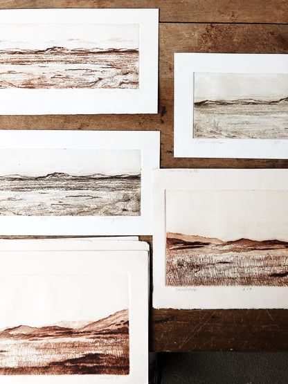 Vintage Original High Desert Etching