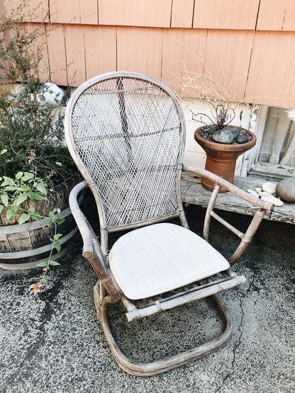 Vintage Albini Style Bamboo Chair