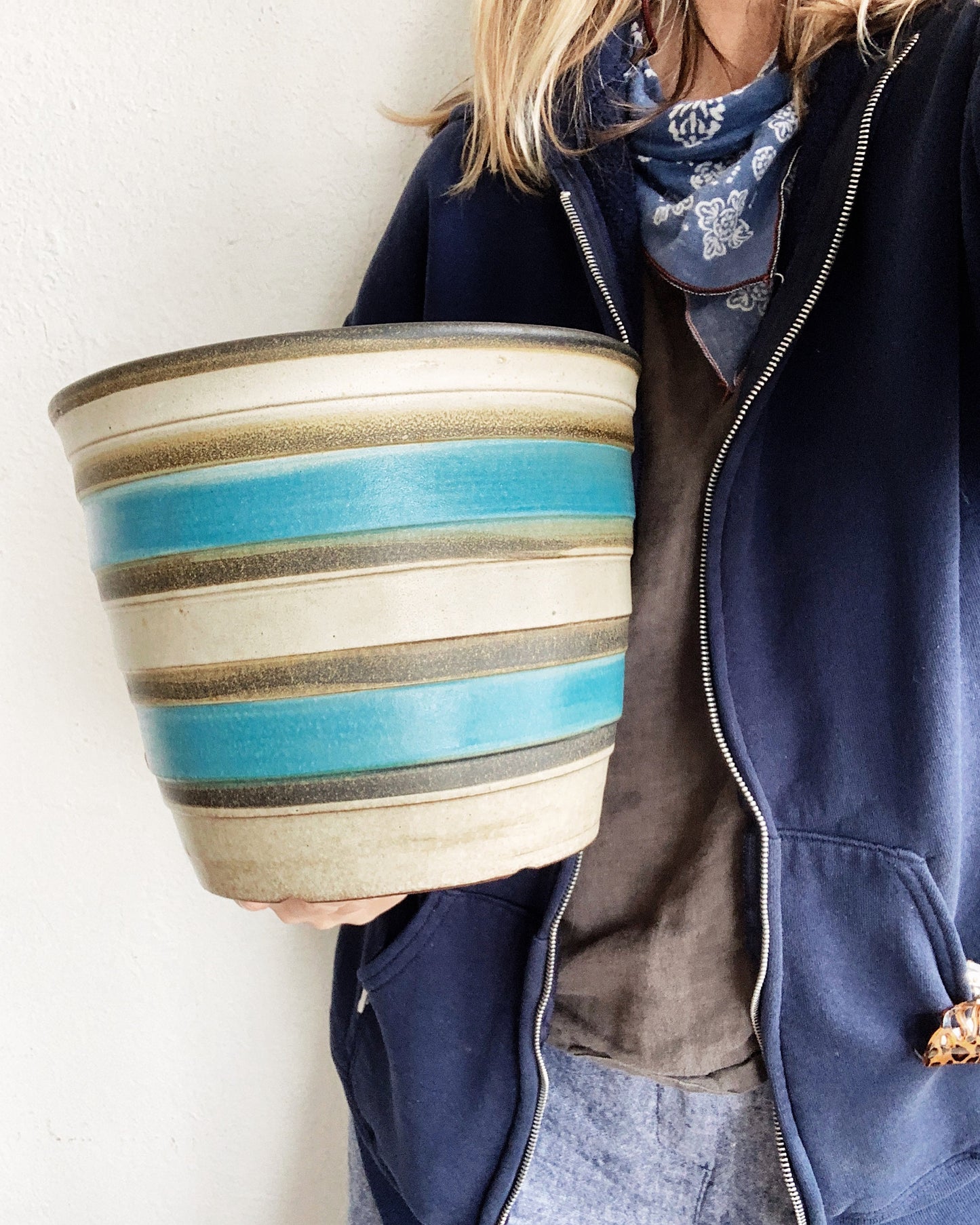 Mid Century Ceramic Plant Pot