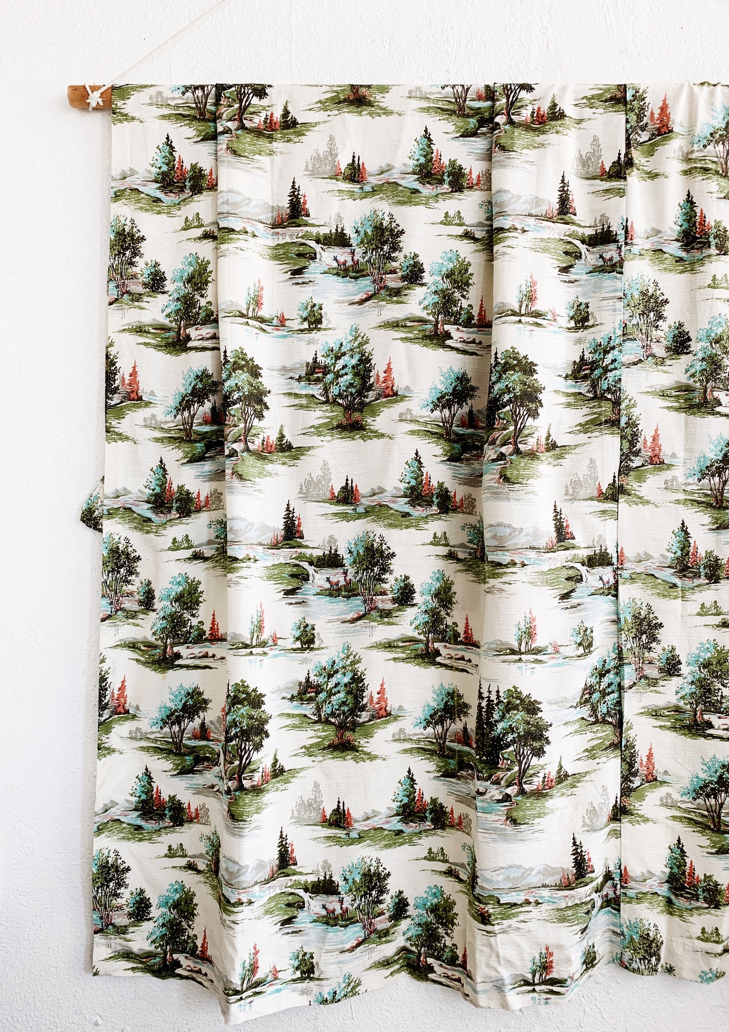 RESERVED Cheri Vintage Barkcloth Fabric