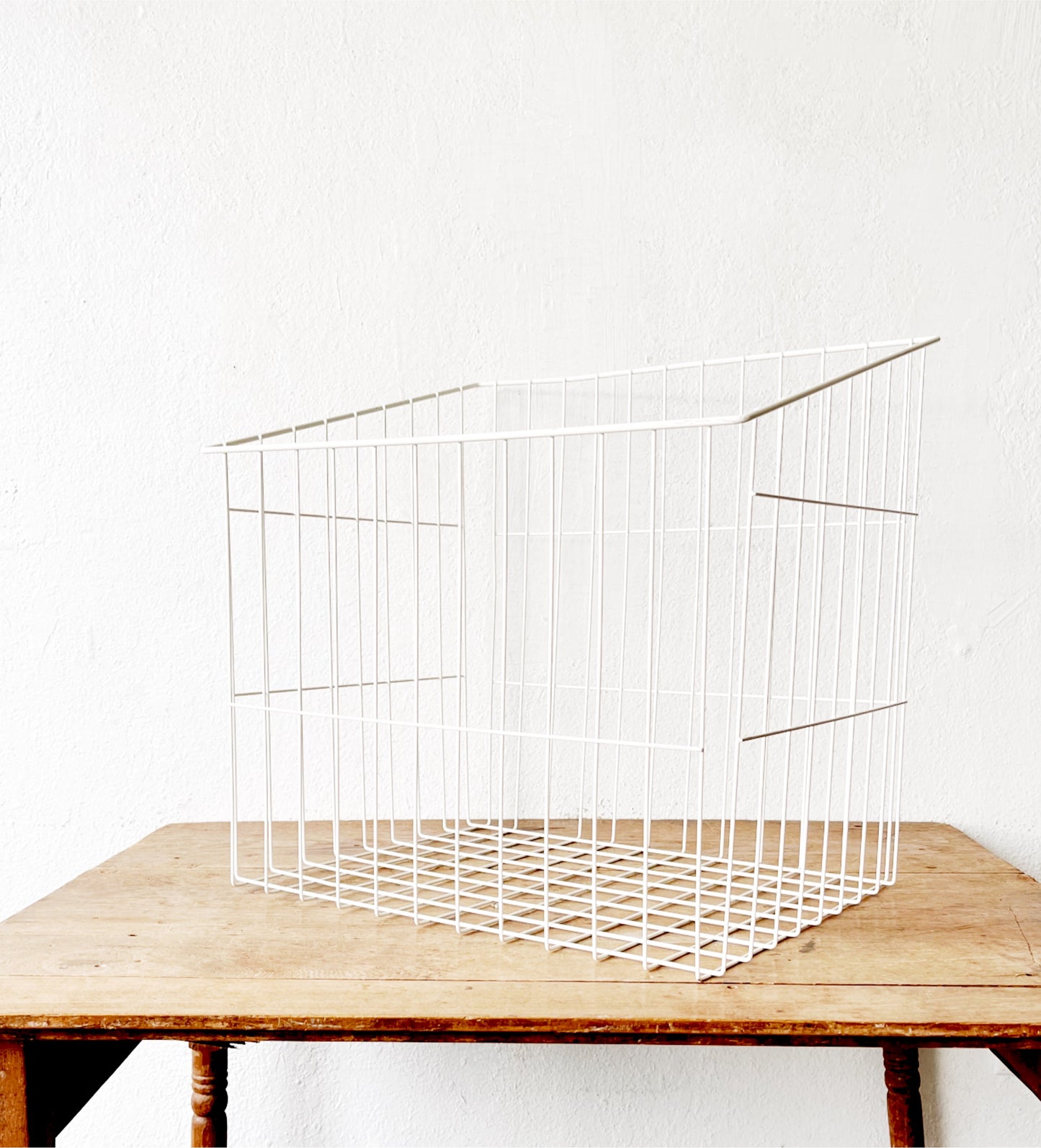 Vintage Industrial Wire Bin