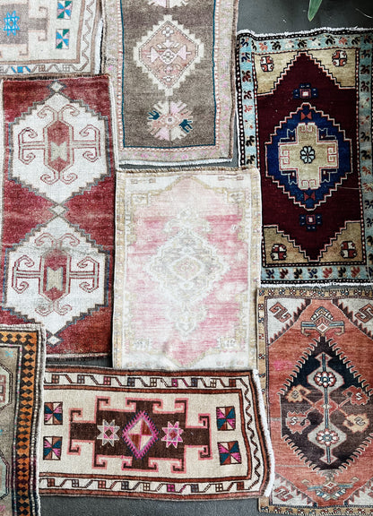 Vintage Turkish Mini Rug