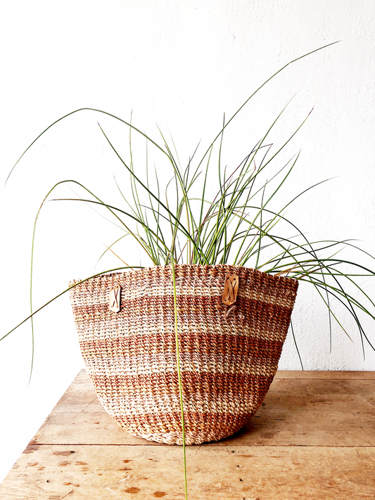 Vintage Woven Soft Sided Basket
