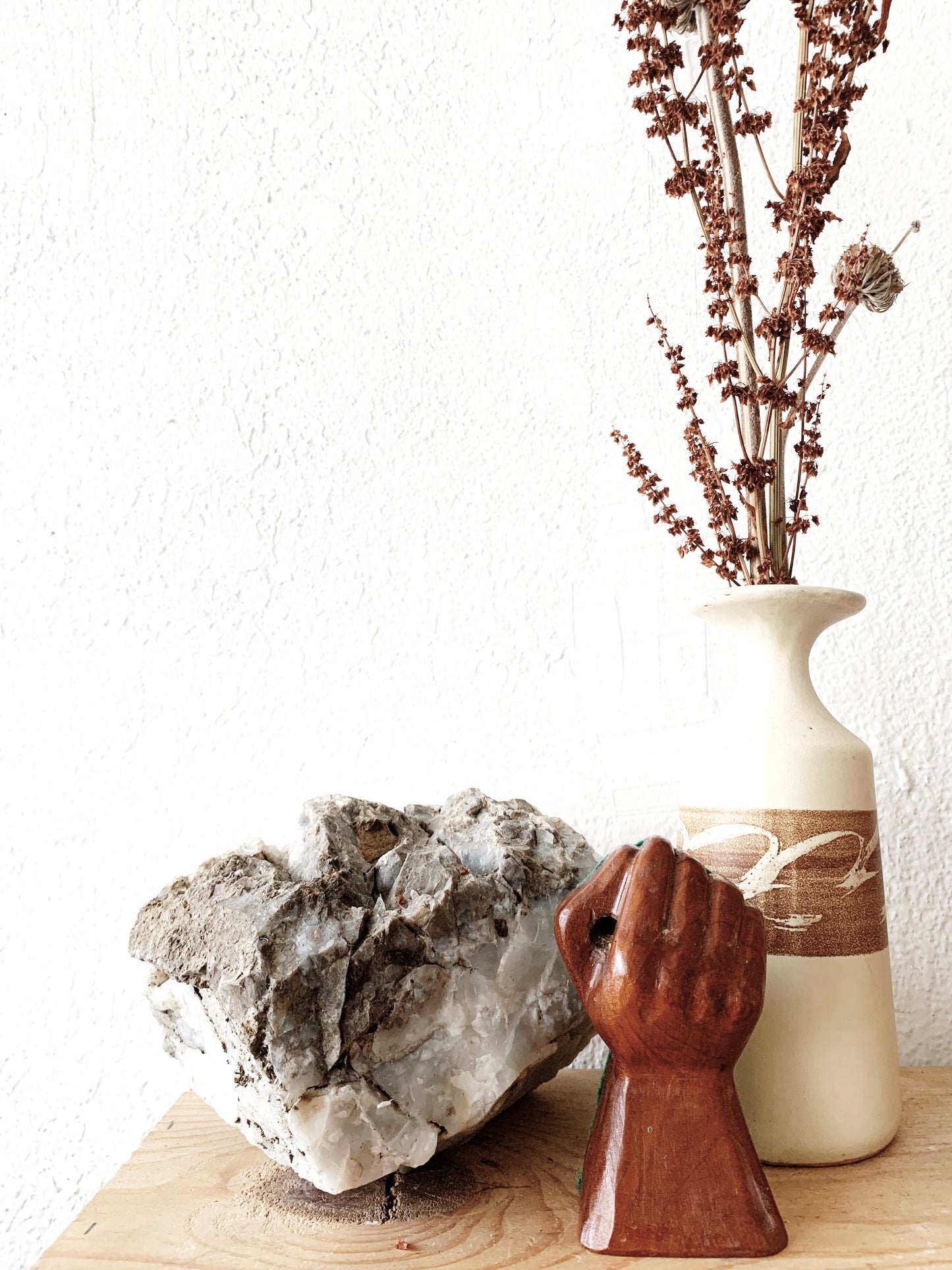 Vintage Carved Wood Hand