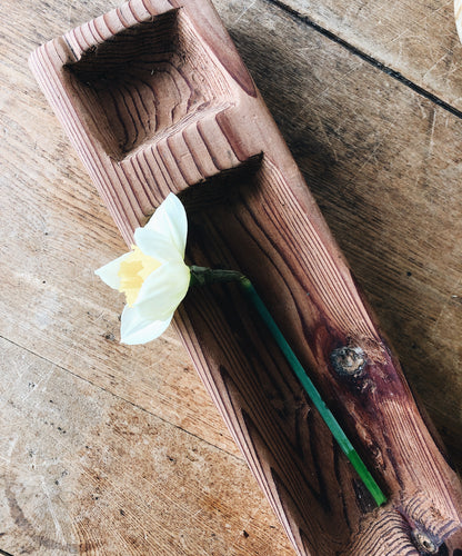 Carved Divided Wood Tray