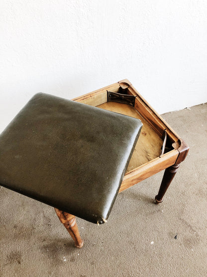 Vintage Piano Bench / Side Table