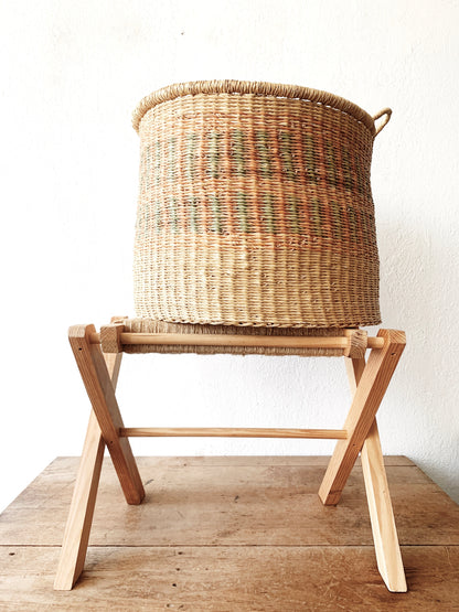 Large Woven Handled Basket