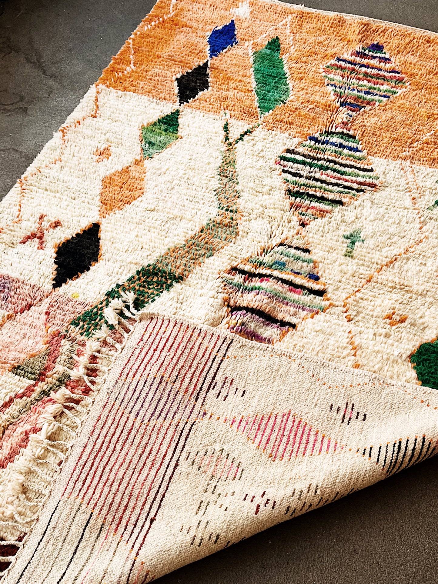 Vintage Moroccan Boujda Rug