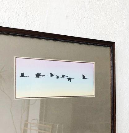 Vintage Original Flying Geese Artwork