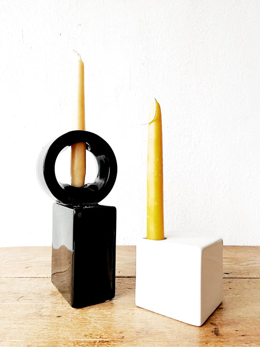 Vintage Post Modern Ceramic Candle Holder