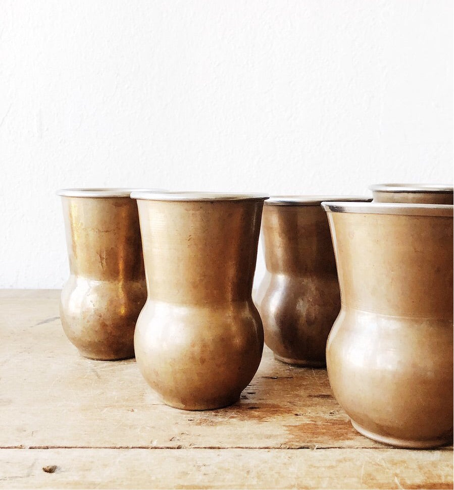 Copper Clad Water / Wine Glass
