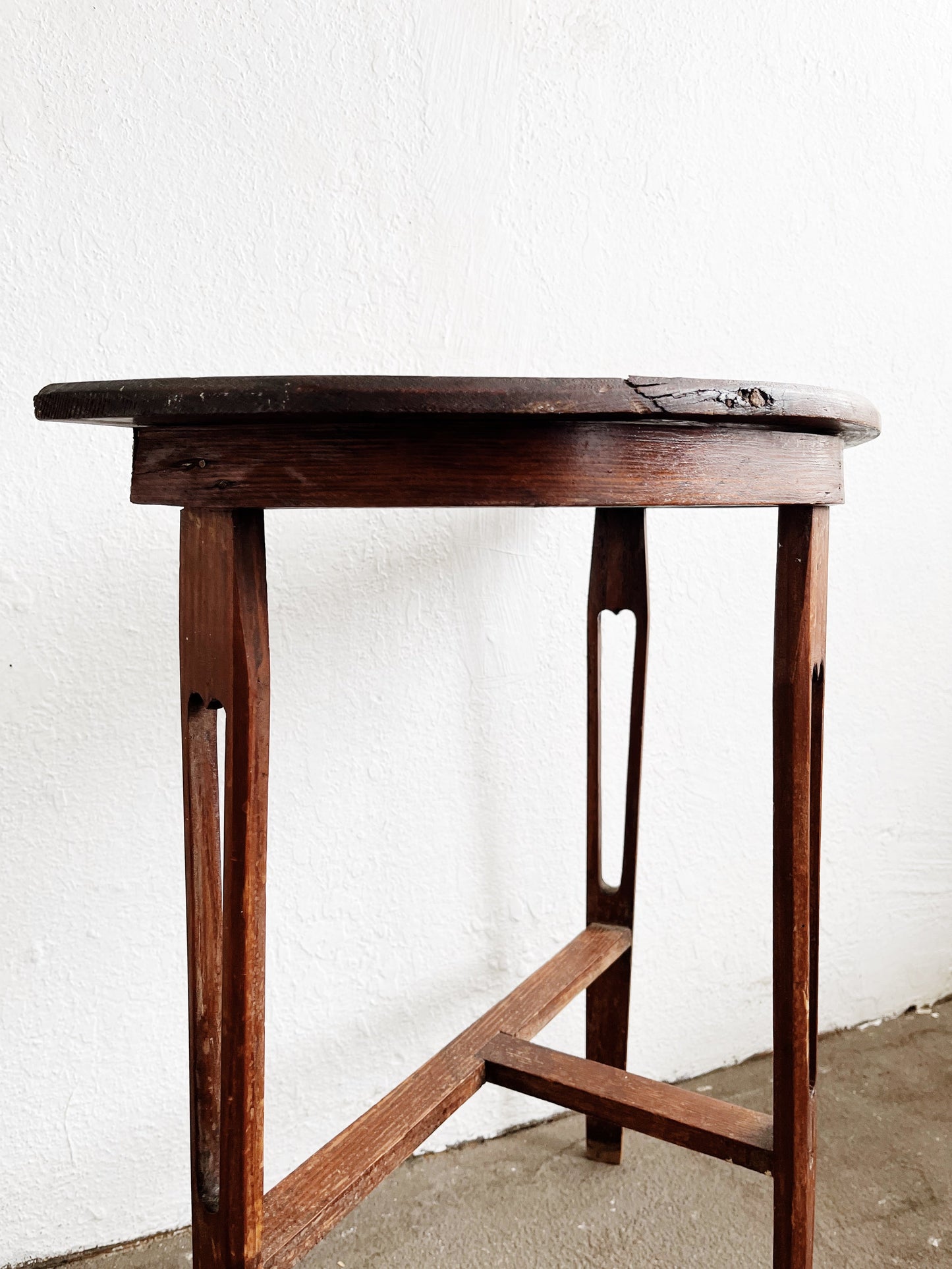 Antique Demilune Table
