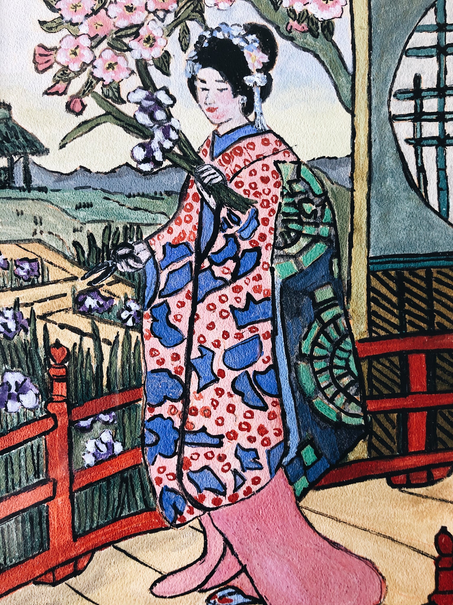 Original Vintage Japanese Painting