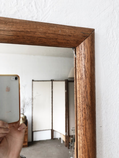 Vintage Simple Wood Framed Mirror