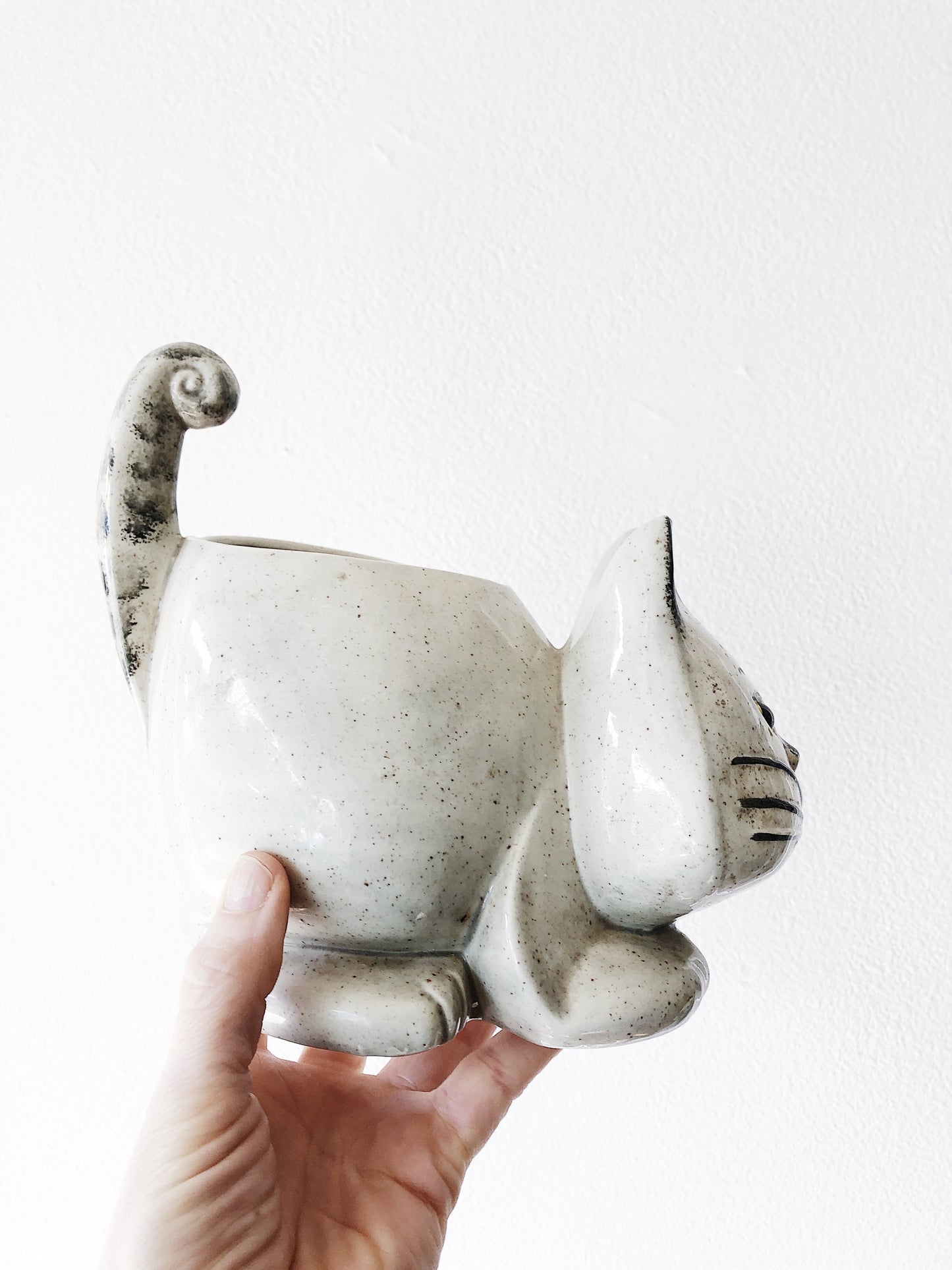 Vintage Kitty Ceramic Planter