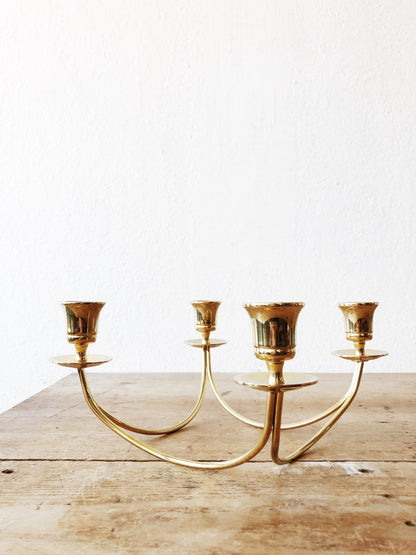 Mid Century Brass Candelabra
