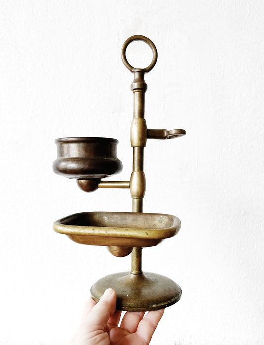Vintage Brass Shaving Stand