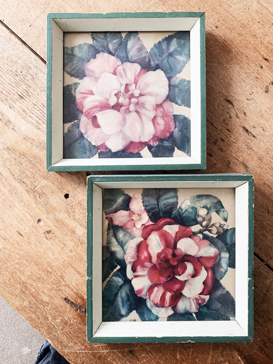 1950’s Framed Floral Prints